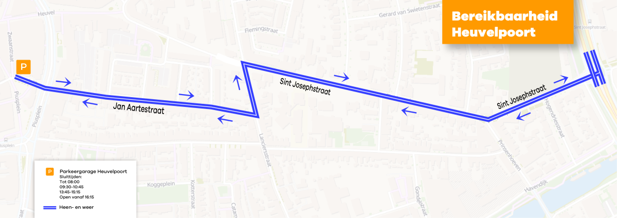 TTM25 rijroute Heuvelpoort